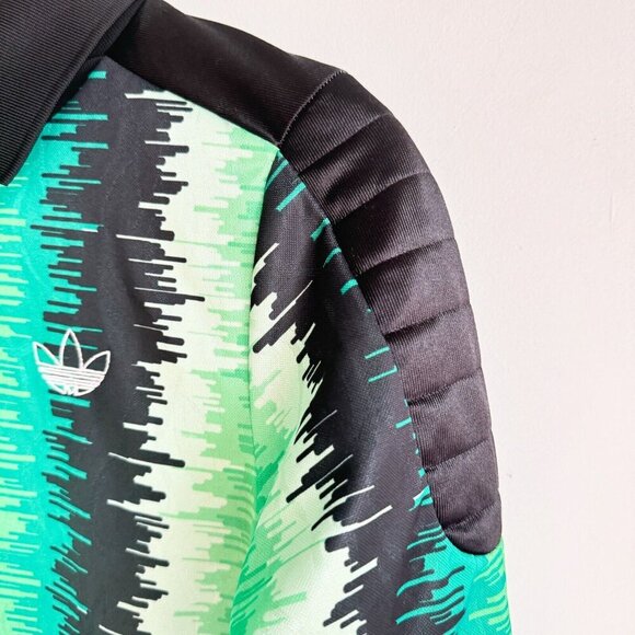 Adidas Bright Green Colorful Long Sleeve Soccer Shirt XS - Picture 5 of 9